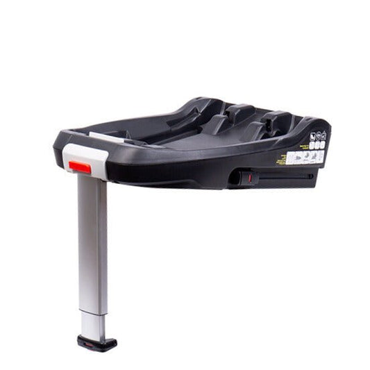 Qubi Isofix car seat base with support leg and red indicator