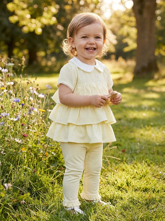 Blues Baby Girls Annecy Lemon Frilly Leggings set