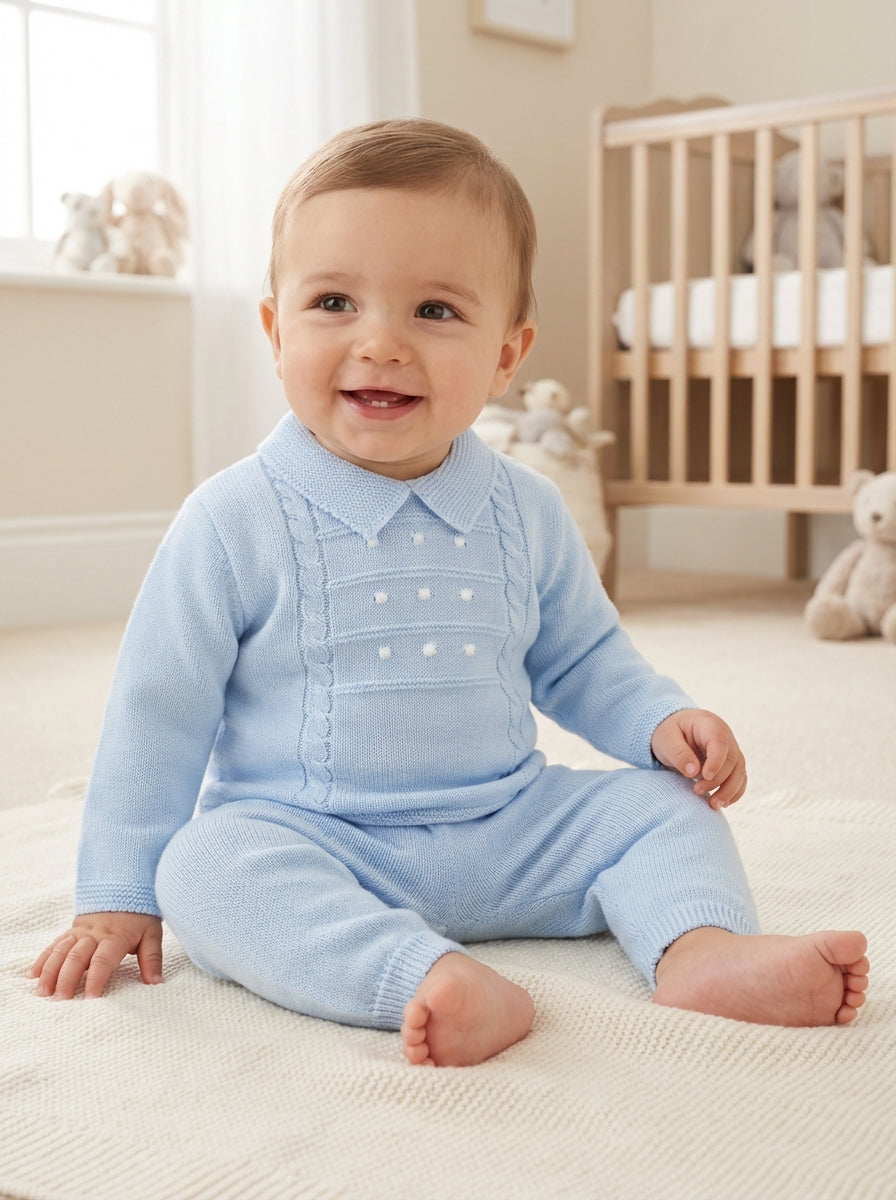 PEX Boys Thomas Trousers Blue Suit