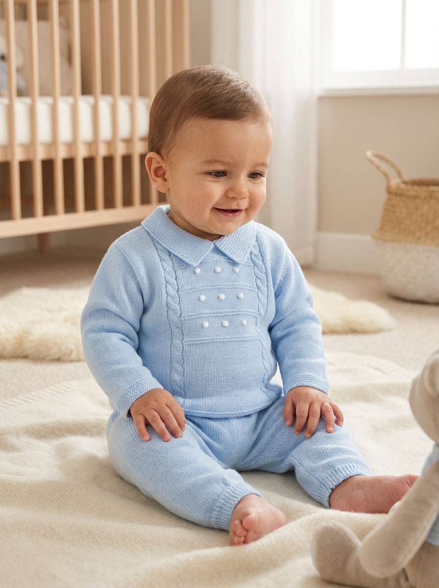 PEX Boys Thomas Trousers Blue Suit