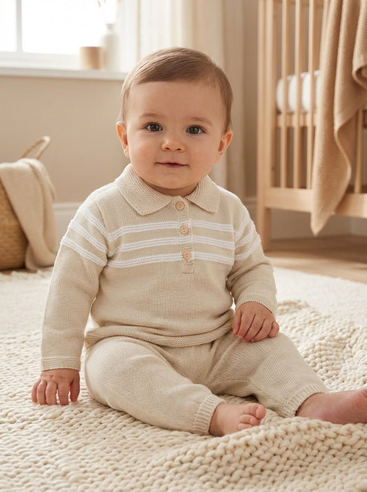 PEX Boys Mateo Trouser Natural Suit