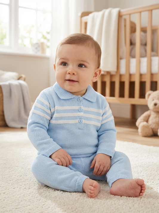PEX Boys Mateo Trouser Blue Suit