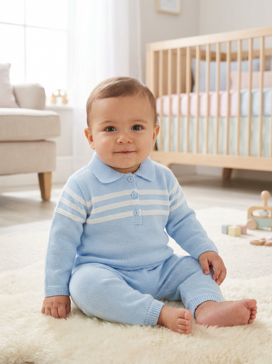 PEX Boys Mateo Trouser Blue Suit