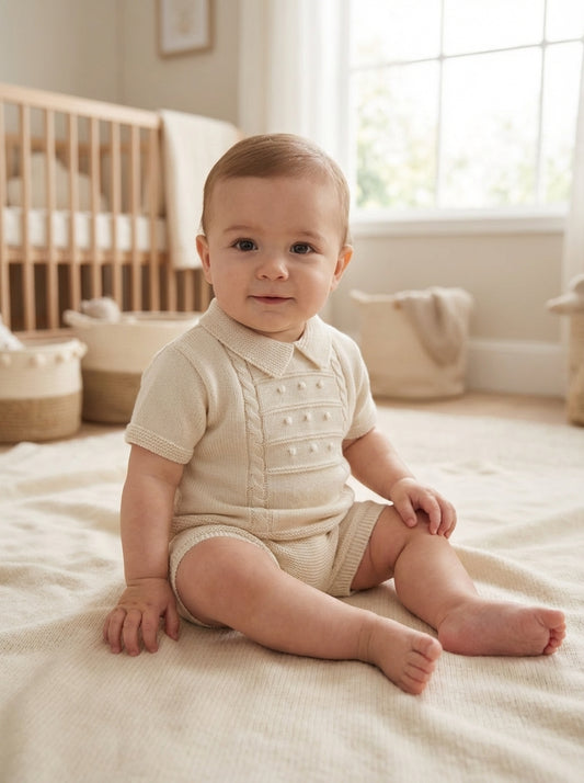 PEX Boys Thomas Shorts Suit Natural/White