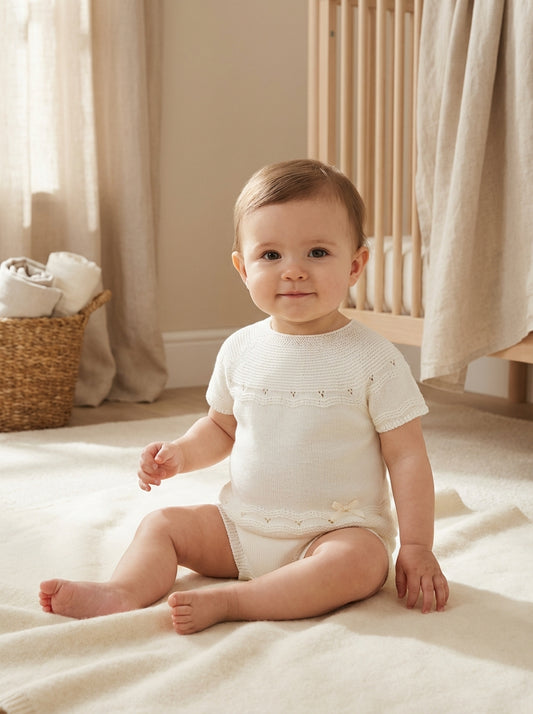 PEX Girls Carey Pants Suit Ivory