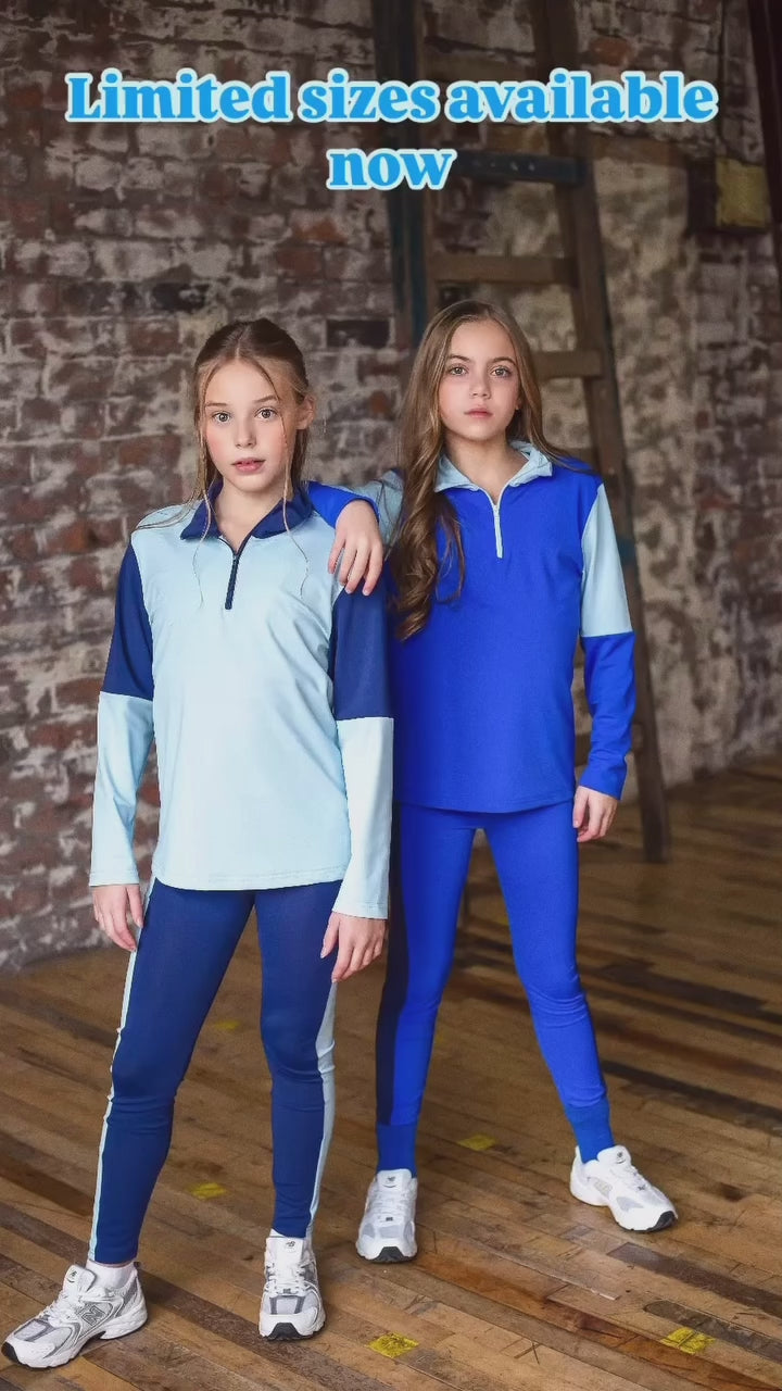 D by Dolly Royal Blue Three Piece Quarter Zip Set – Dolly Day