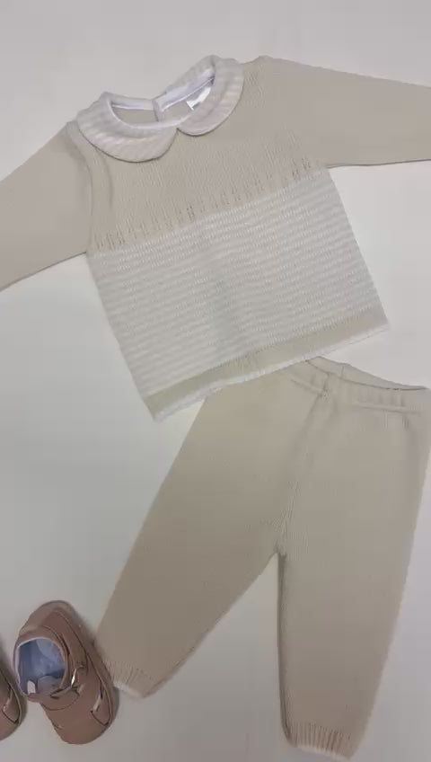 PEX Boys Marshal 2PC Suit Natural/White