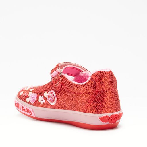 Lelli Kelly Daphe Red Dolly Beaded Canvas Shoes