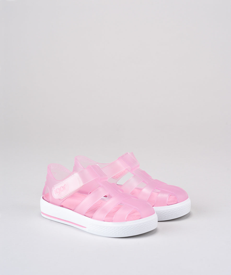 Igor Star Transparent Rosa Baby Pink Jellie Shoe