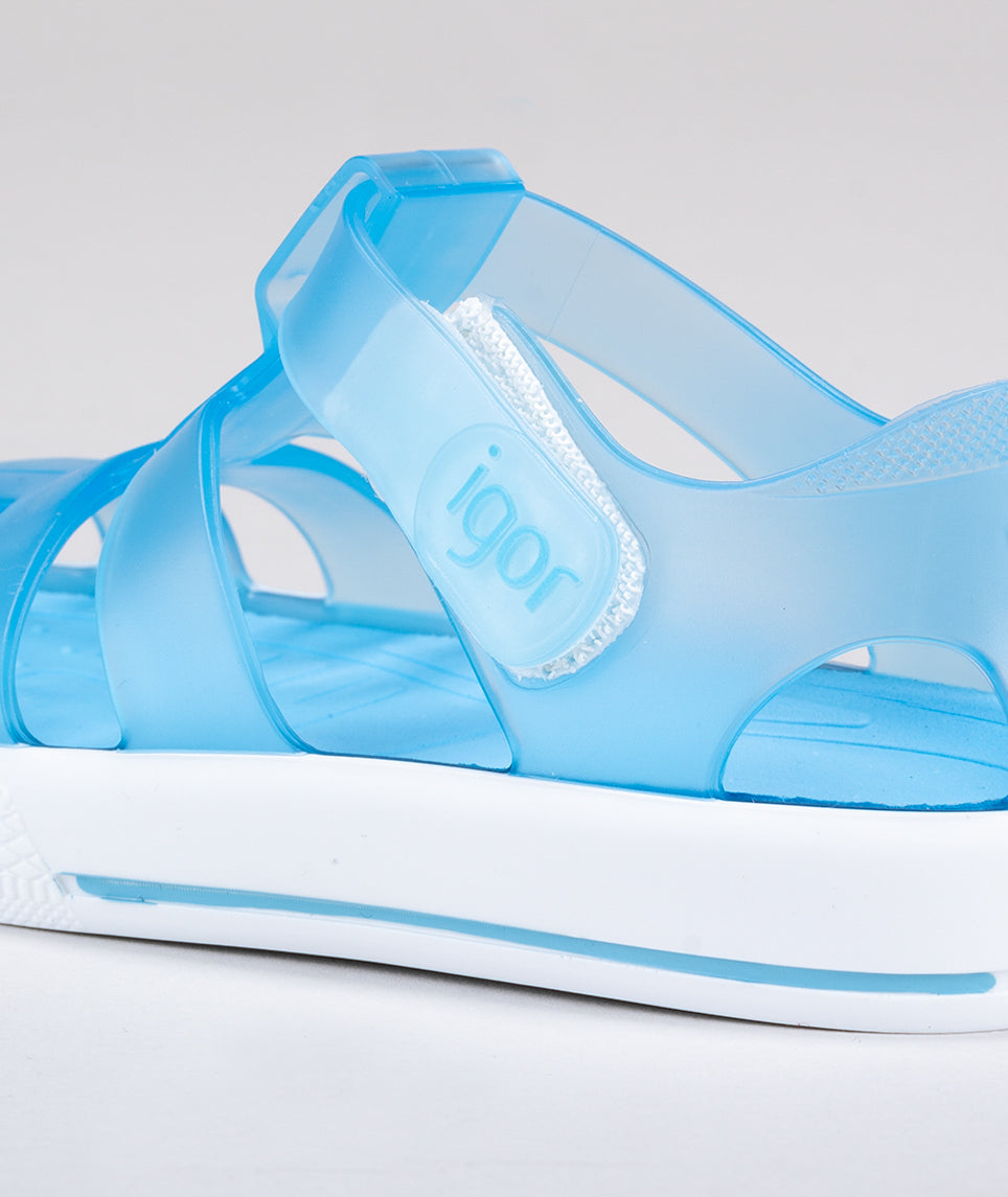 Igor Star Transparent Celeste Baby Blue Jellie Shoe