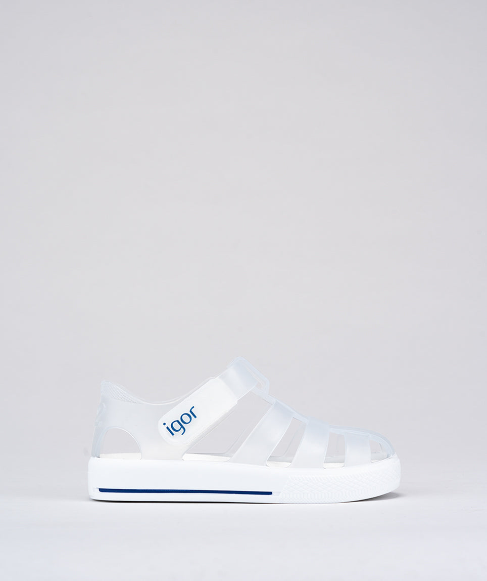 Igor Star Transparent Blanca Clear Jellie Shoe