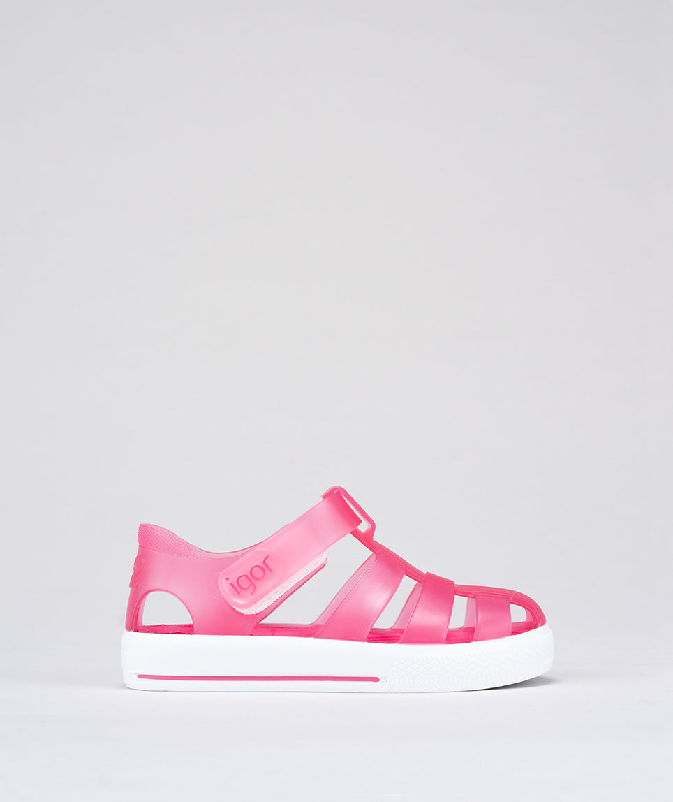 Igor Star Transparent Fushia Pink Jellie Shoe