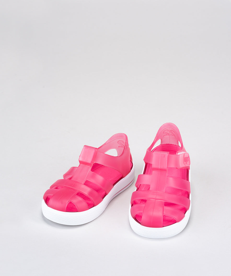 Igor Star Transparent Fushia Pink Jellie Shoe