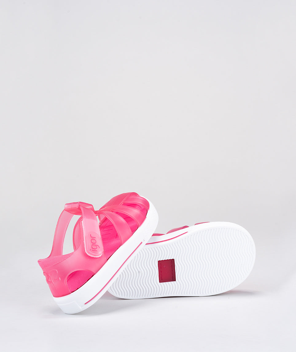 Igor Star Transparent Fushia Pink Jellie Shoe