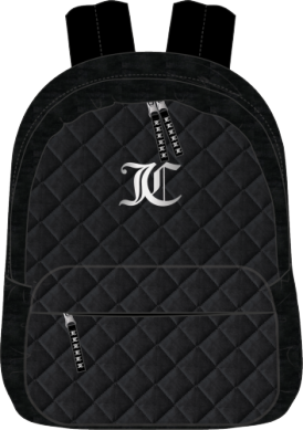 Juicy Couture Black Velour Back Pack
