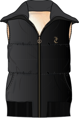 Juicy Couture Black Diamante Collar Gillet *Preorder