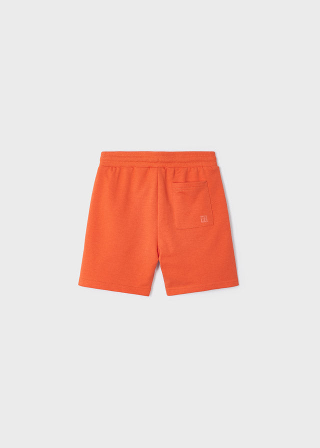 Mayoral Mini Boy Grapefruit Basic fleece shorts