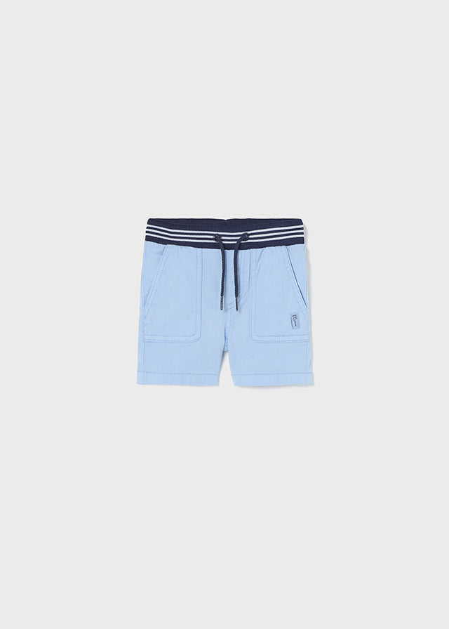 Mayoral Baby Boy Lightblue Twill bermuda shorts