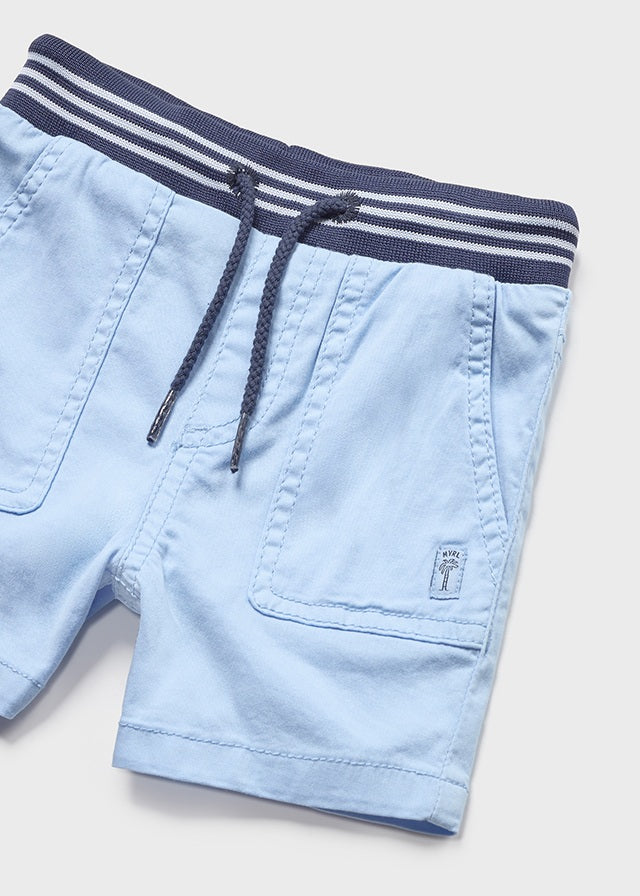 Mayoral Baby Boy Lightblue Twill bermuda shorts