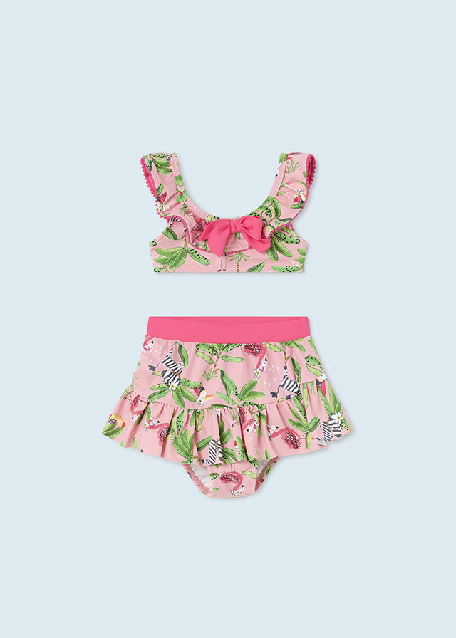 Mayorals Baby Girl Flamingo Bikini with sarong