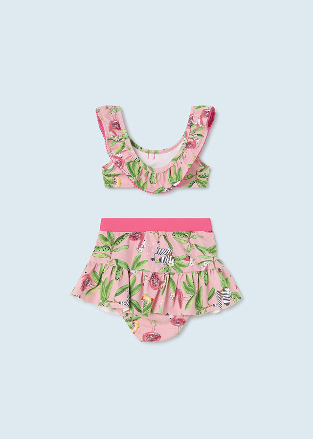 Mayorals Baby Girl Flamingo Bikini with sarong