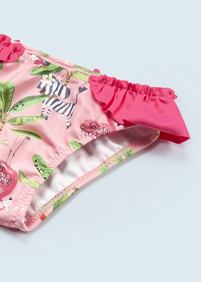 Mayorals Baby Girl Flamingo Bikini with sarong