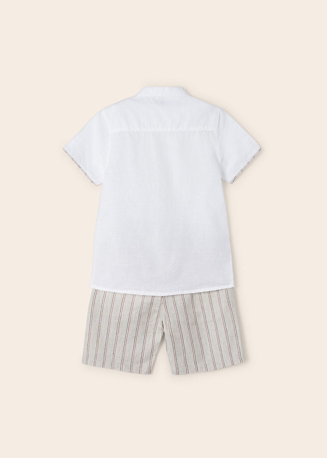 Mayoral Mini Boy Tapico Linen short set