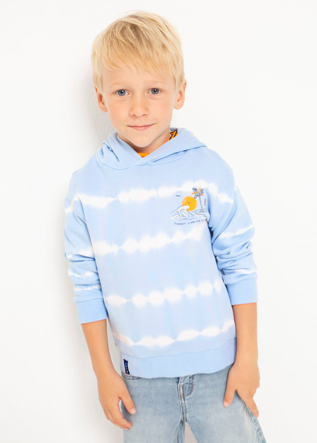 Mayoral Mini Boy Wave blue Tie dye pullover