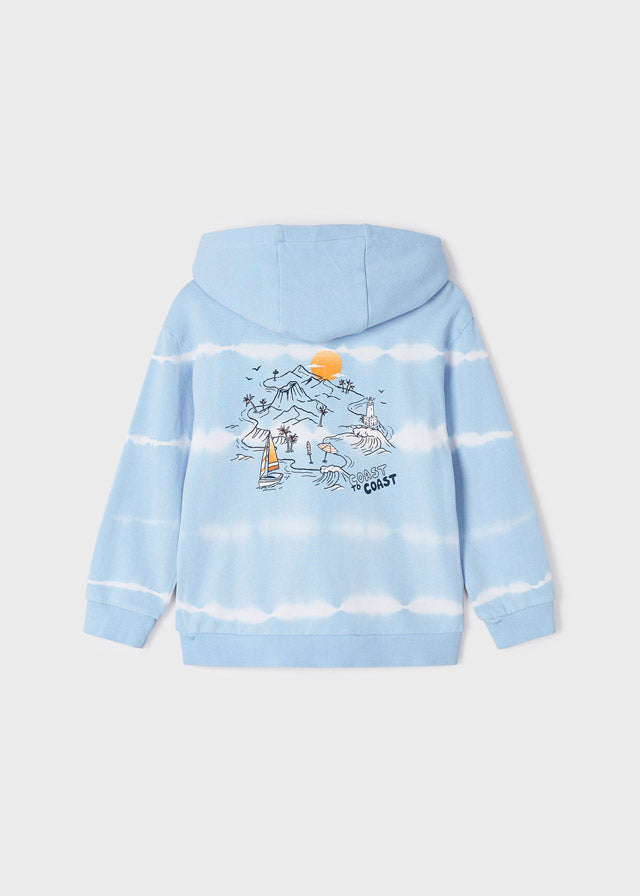 Mayoral Mini Boy Wave blue Tie dye pullover