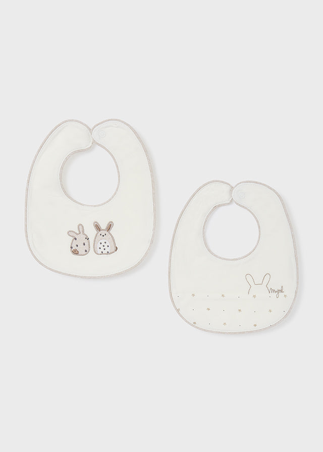 Mayoral Infant Natural 2 bibs set