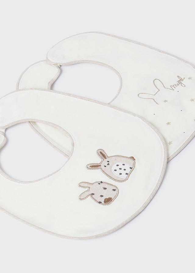 Mayoral Infant Natural 2 bibs set