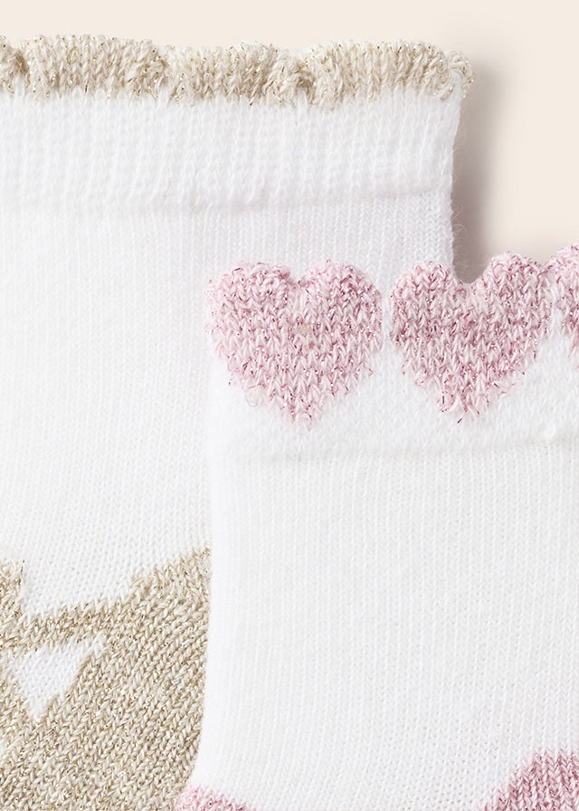 Mayoral Infant Blush 2 socks set